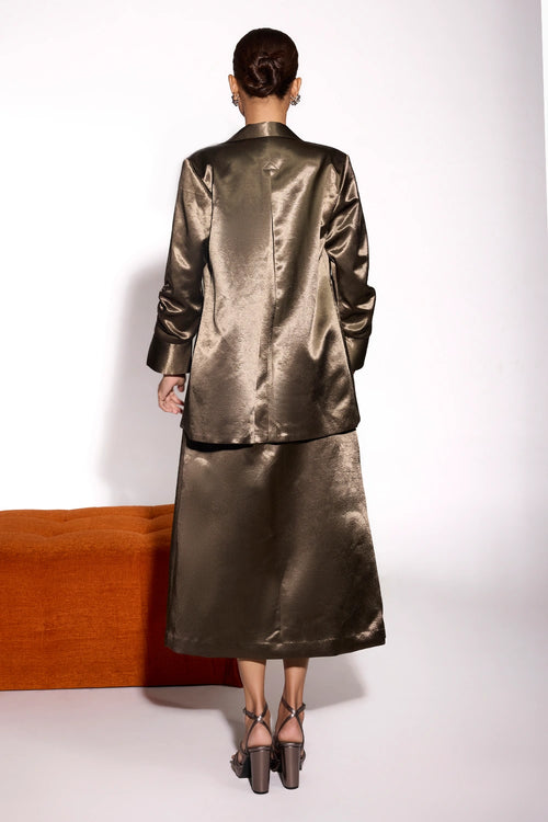 Dusky Olive Open Jacket