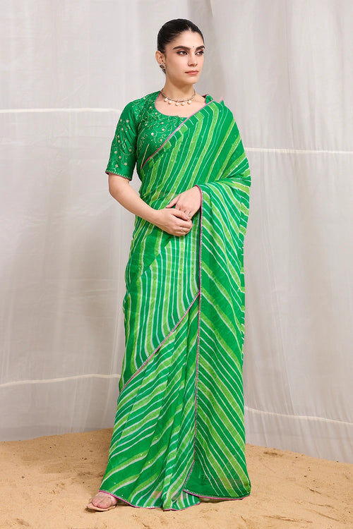 Green Tarang Saree