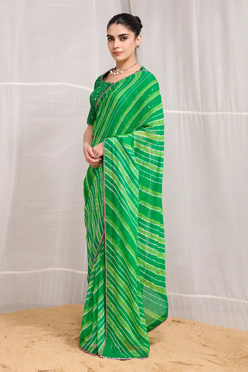 Green Tarang Saree