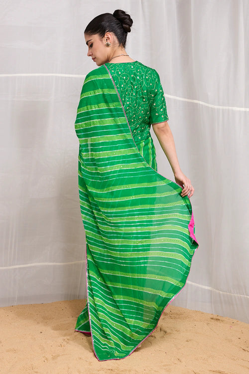 Green Tarang Saree
