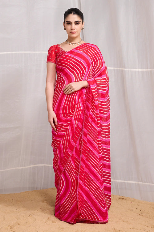 Red Rani Tarang Saree