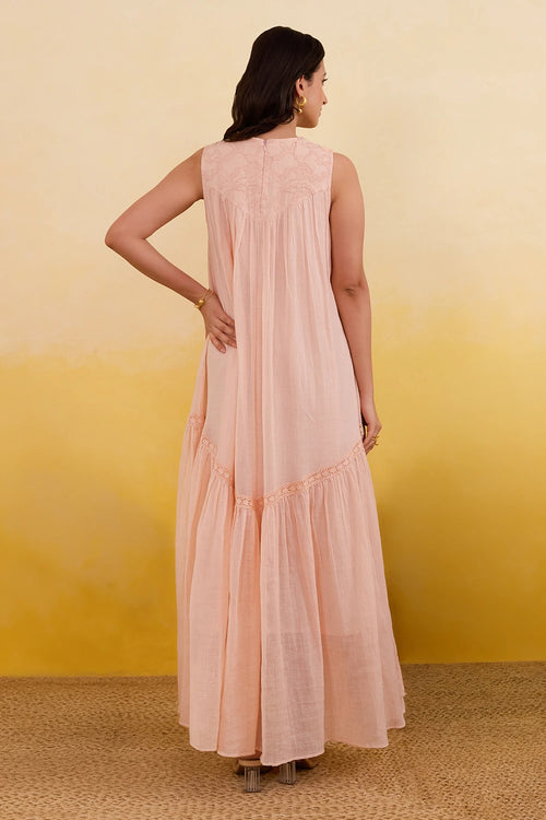 Apricot Bloom Dress