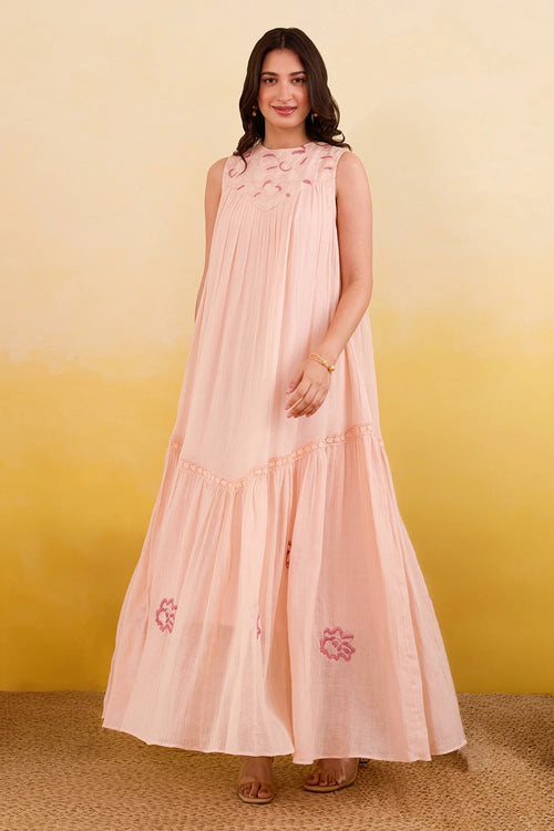Apricot Bloom Dress
