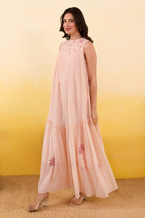 Apricot Bloom Dress