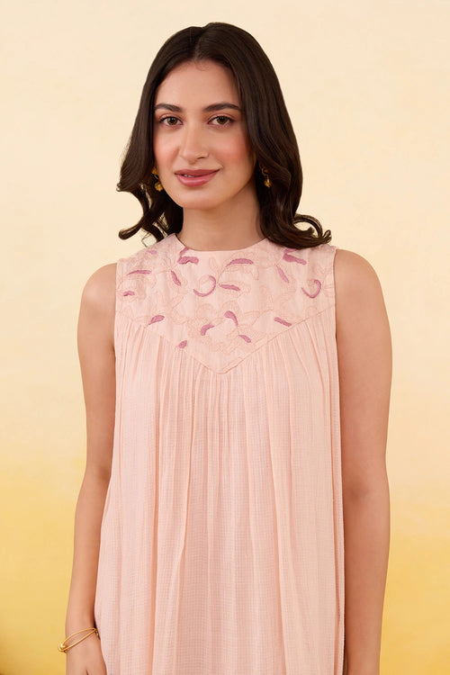Apricot Bloom Dress