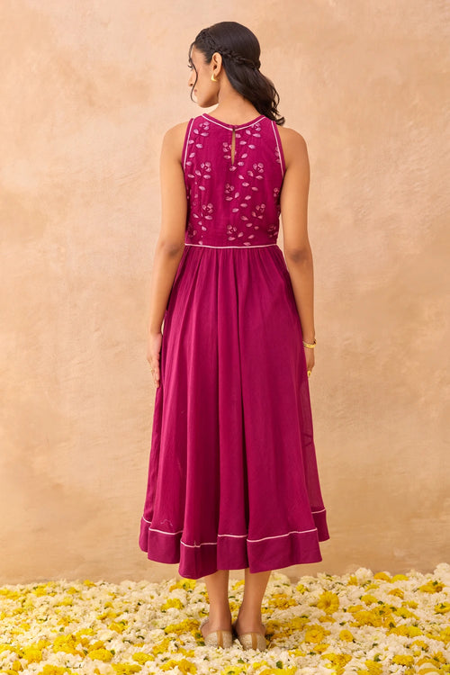 Magenta Meadow Dress