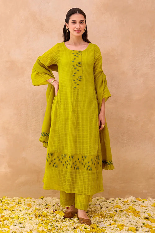 Amber Bloom Kurta Set