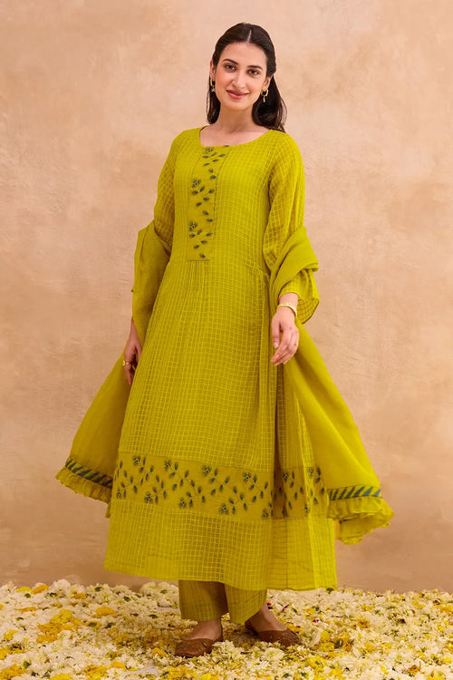 Amber Bloom Kurta Set