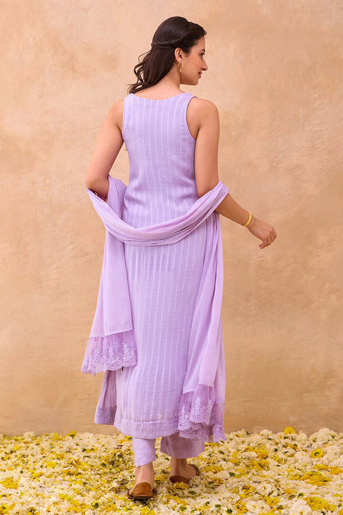 Lavender Grace Kurta Set