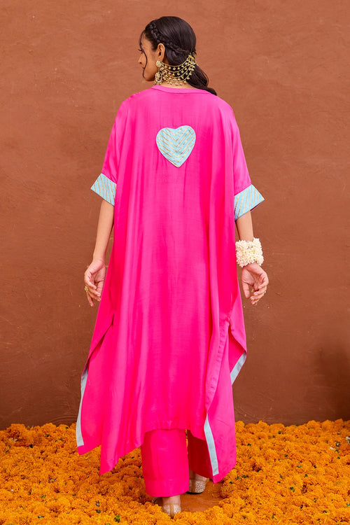 Fuchsia Pink Aira Kaftan Set
