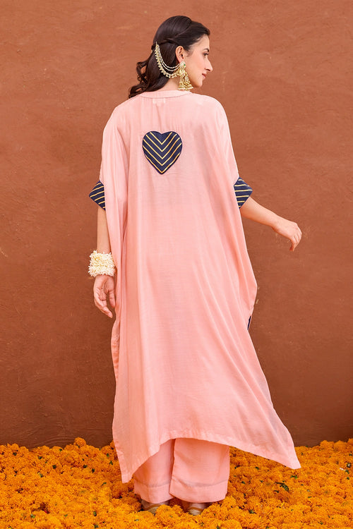 Peach Dhara Kaftan Set