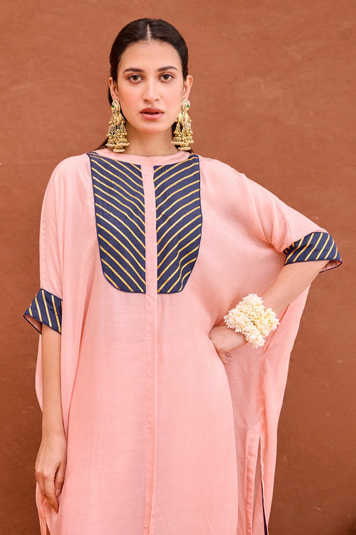 Peach Dhara Kaftan Set