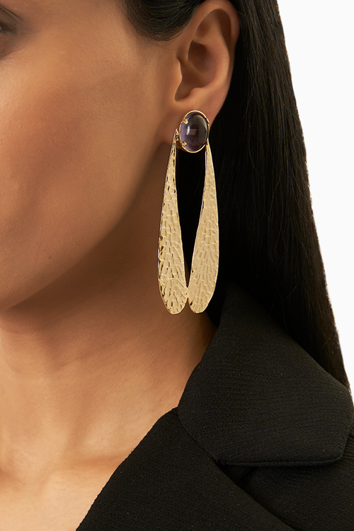The Beetle Wing Earrings