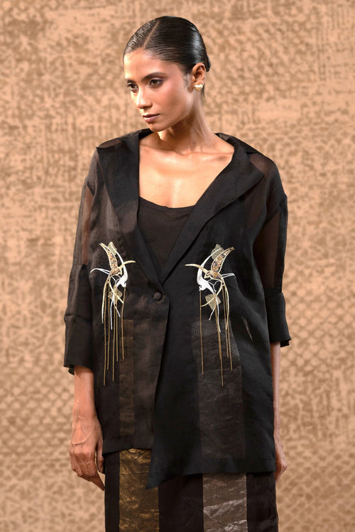 Tinka Black Jacket Set