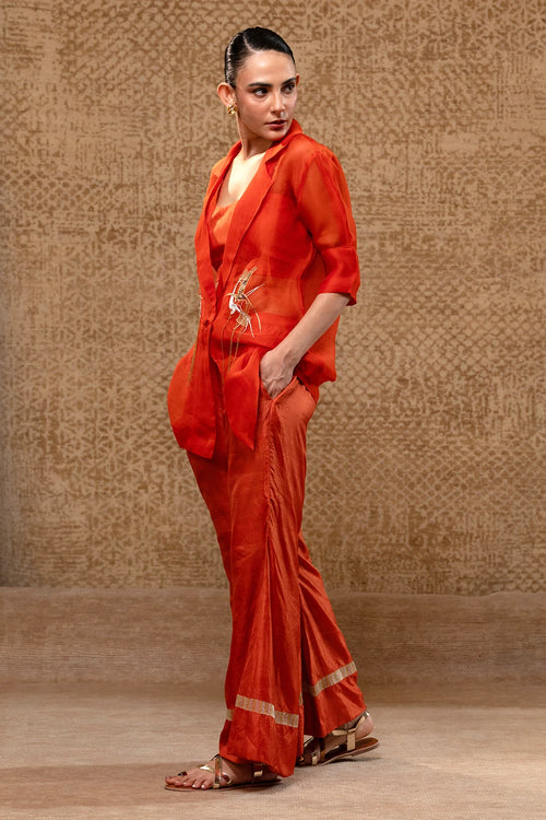 Tinka Orange Jacket Set