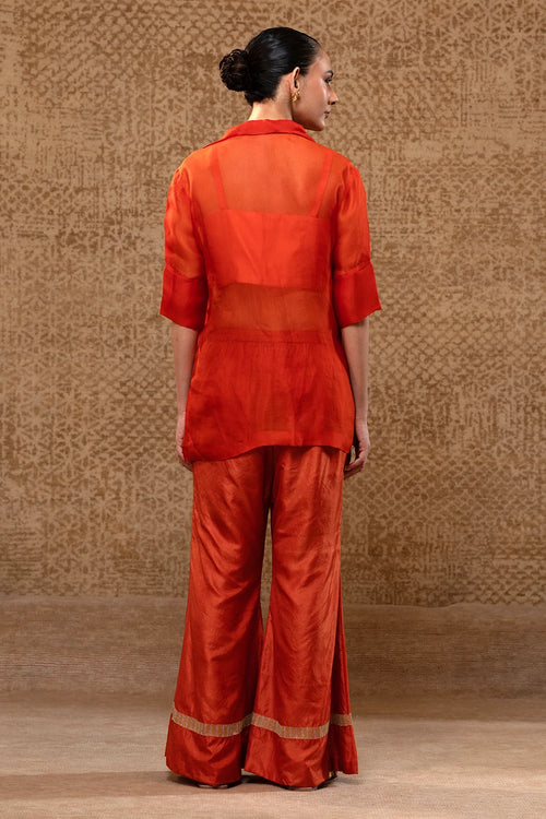 Tinka Orange Jacket Set