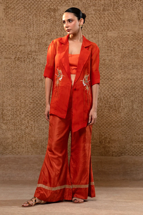 Tinka Orange Jacket Set