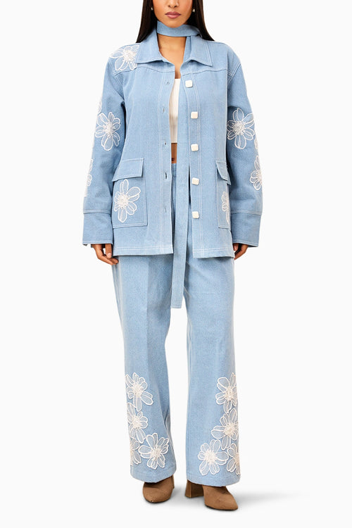 Sky Bloom Co-ord Set