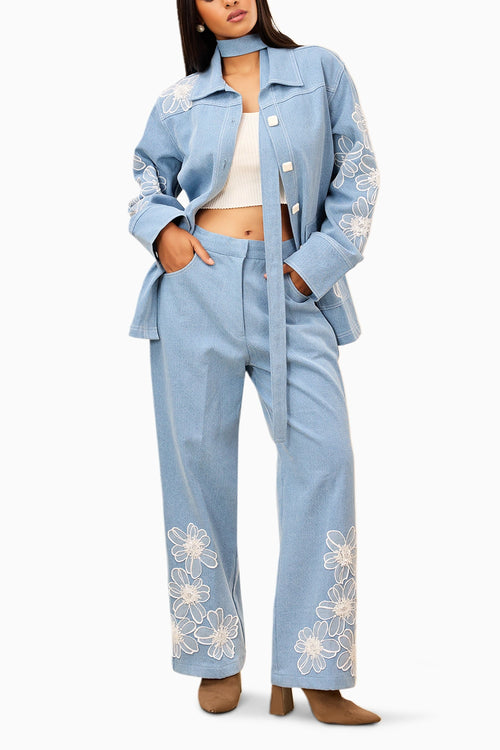 Sky Bloom Co-ord Set
