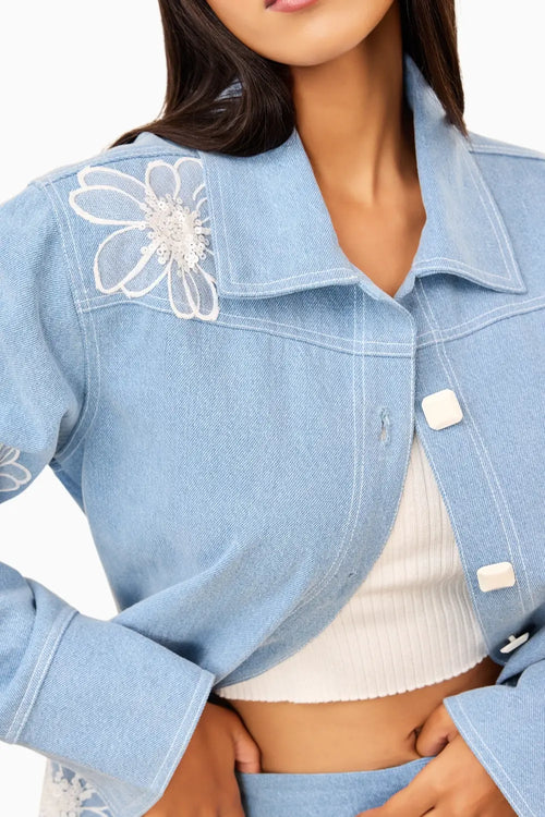 Sky Bloom Co-ord Set