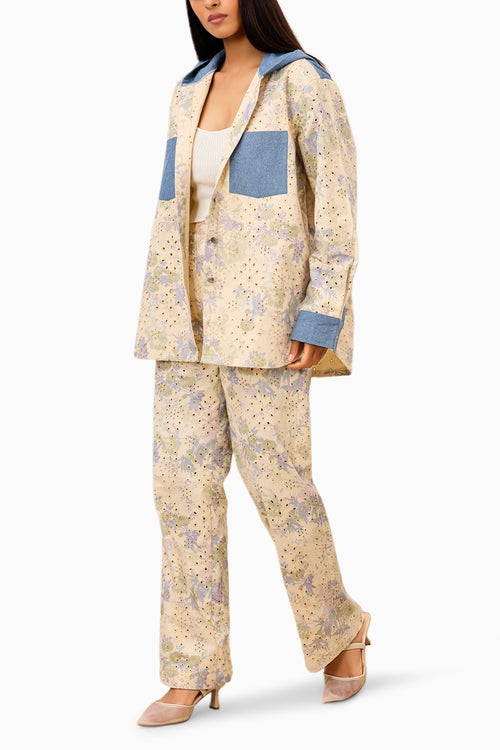 Pastel Garden Hoodie Set