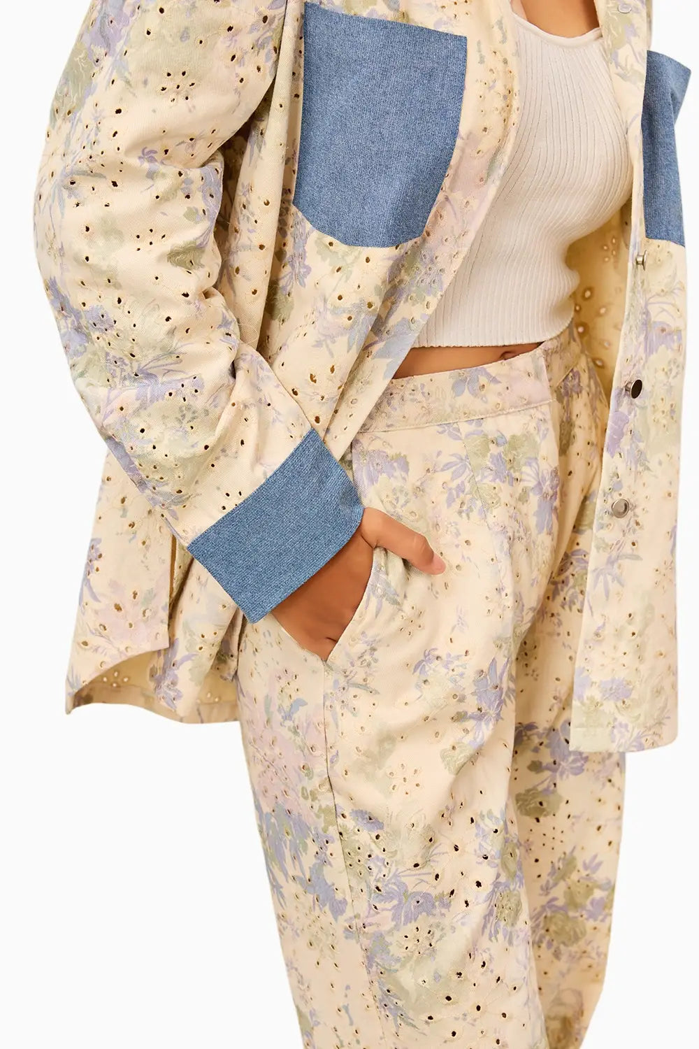 Pastel Garden Hoodie Set