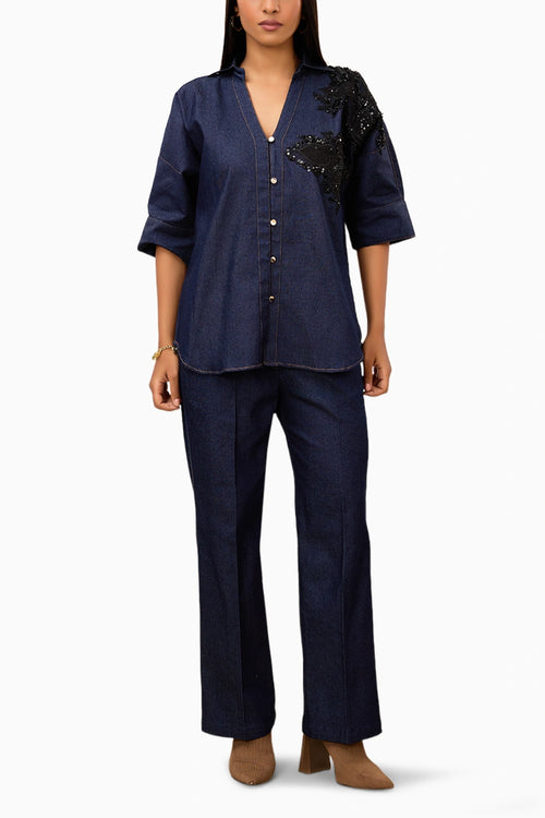 Midnight Blue Denim Co-ord Set