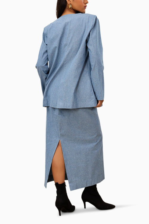 Blue Denim Co-ord Set