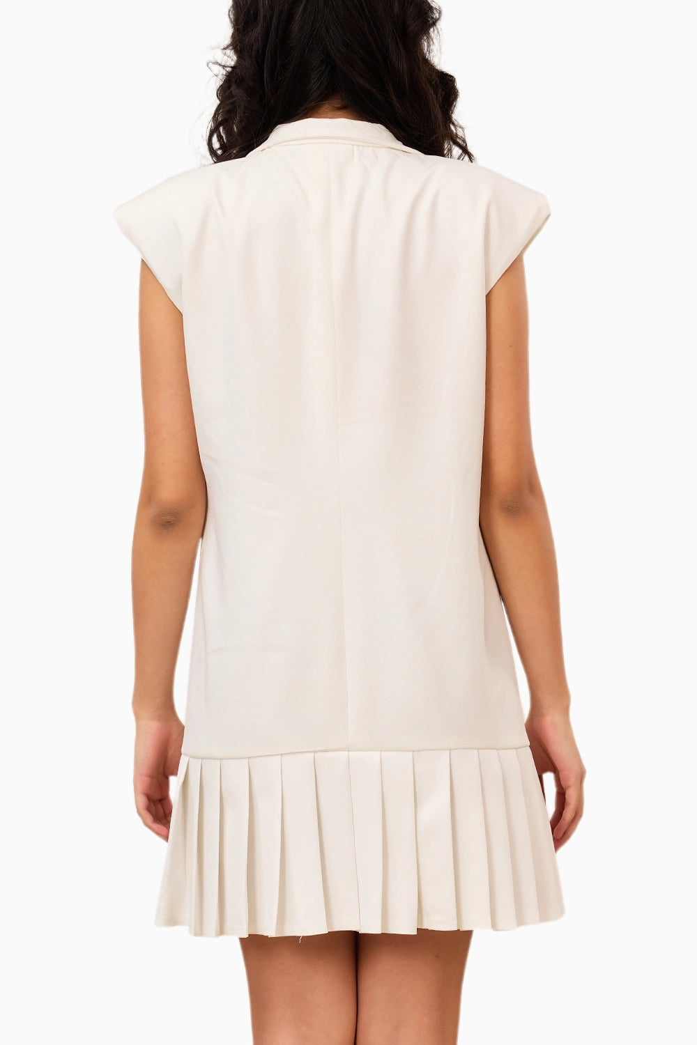 Pearl Bloom Pleated Dress