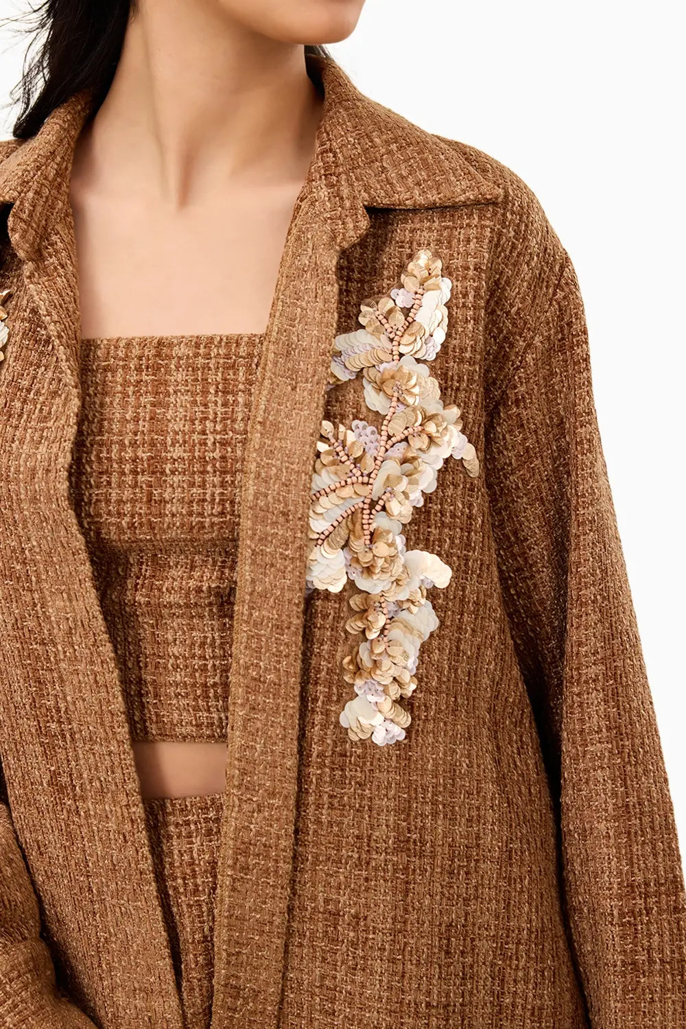 Mocha tweed Trio Set