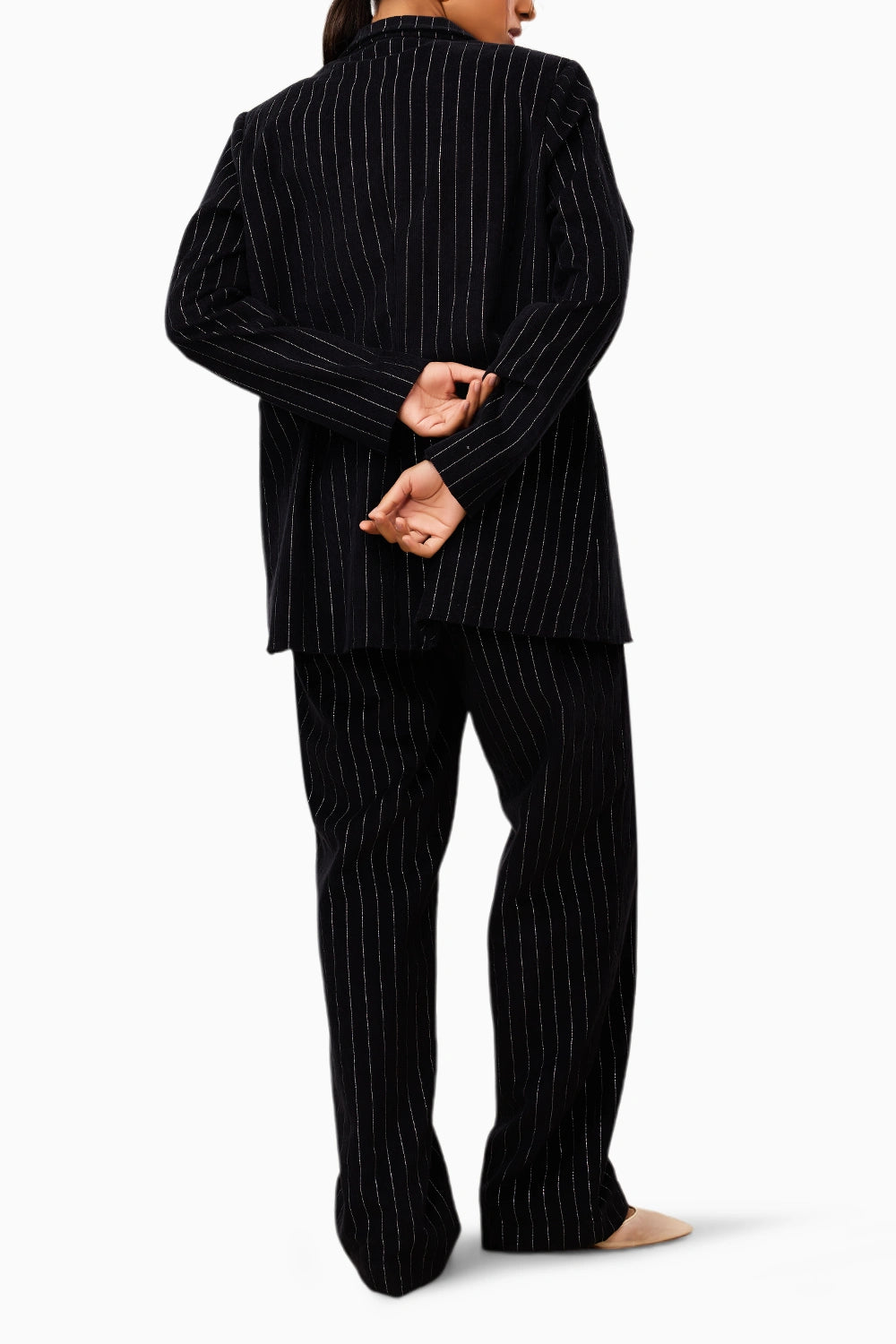 Striped Power Suit Set