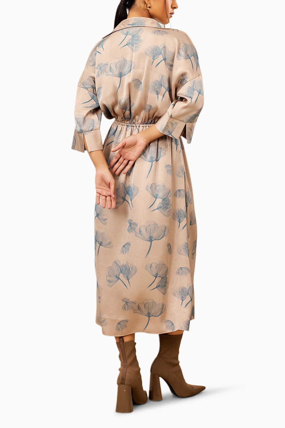 Soft Bloomn Tie Waist Dress