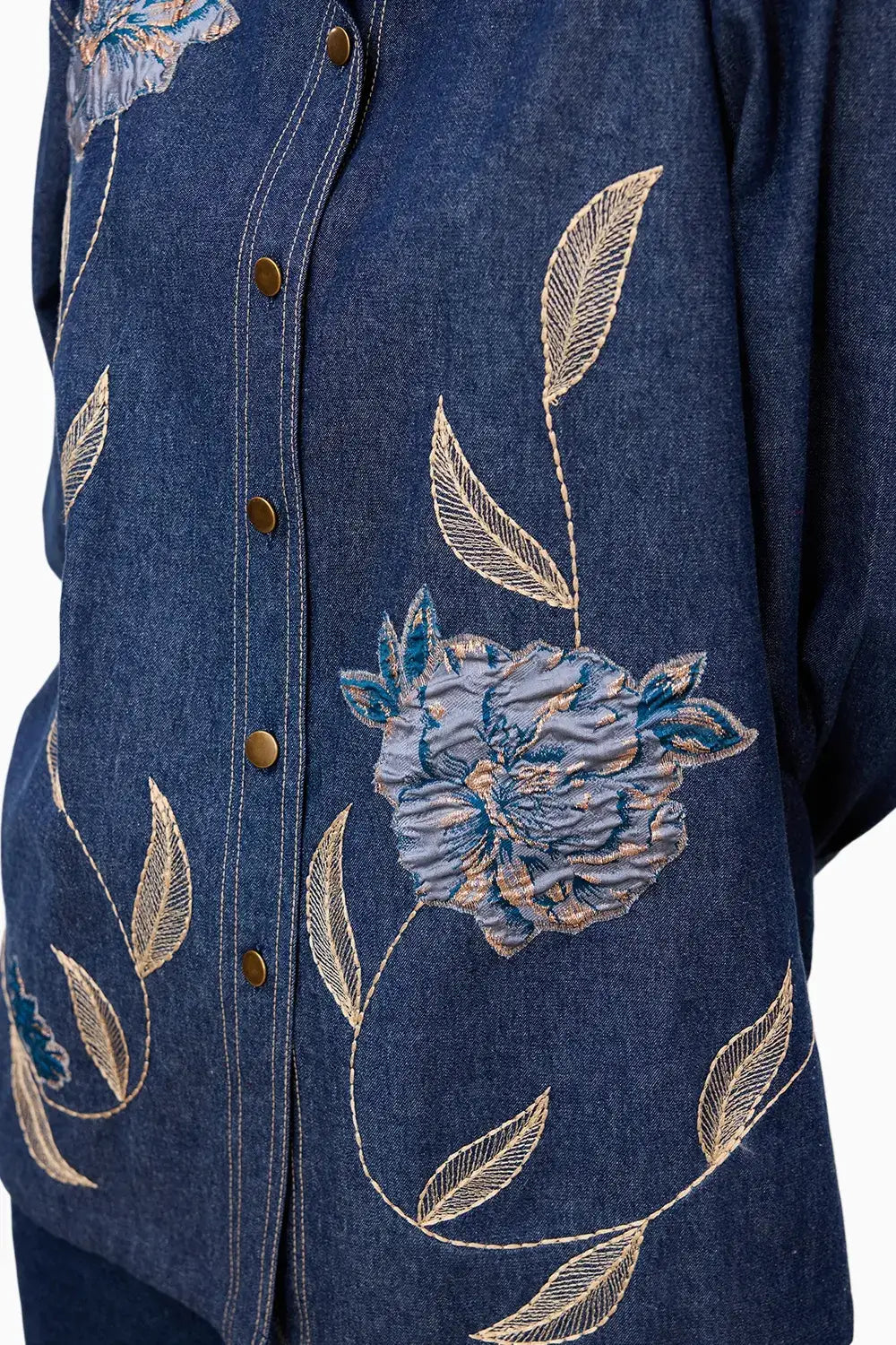 Indigo Bloom Denim Set