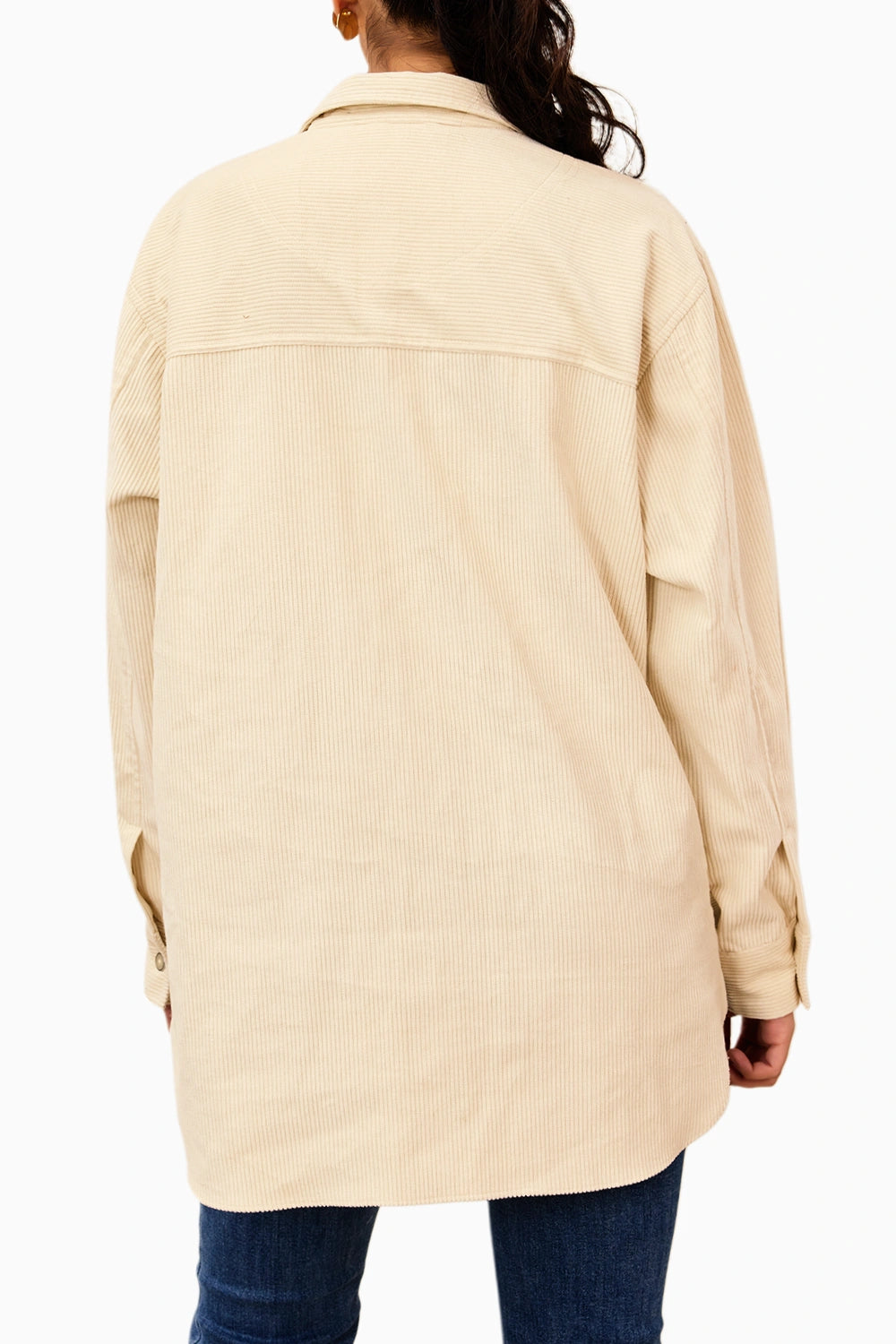 Bloom Cutout Corduroy Shirt