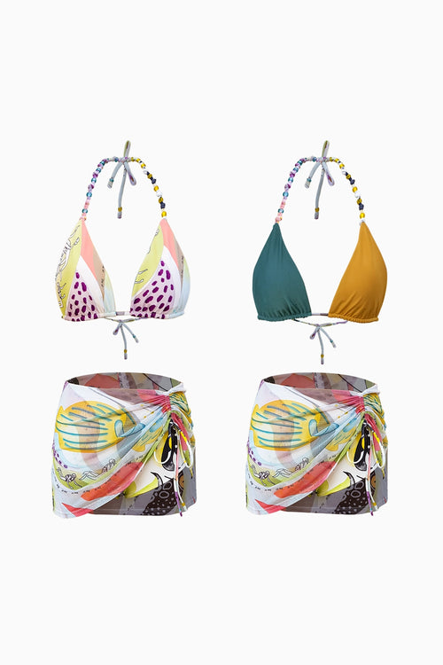 Tropic Bloom Reversilbe Bikini set