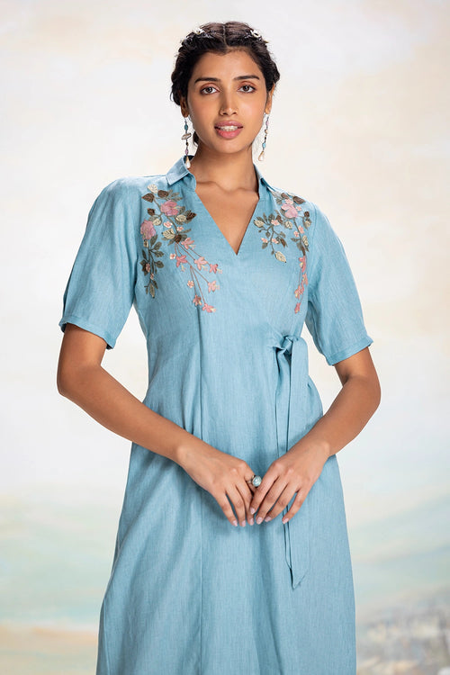 Tsukiyama Ira Blue Dress