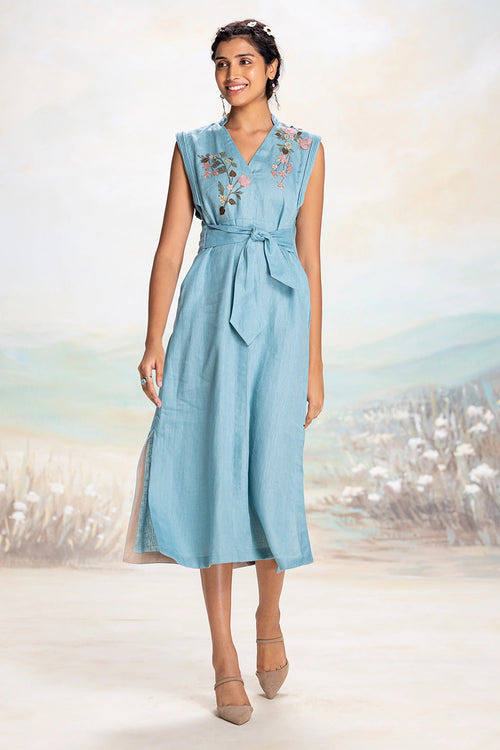 Tsukiyama Sanya Blue Dress