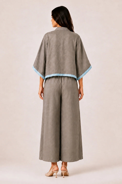Dark Cement Tube Hip Hop Co-ord Set