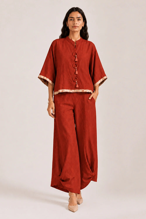 Rust Tube Hip Hop Co-ord Set