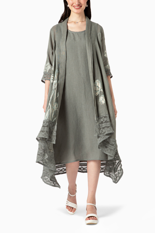 Jade Tulip Paint Mykonos Jacket Set