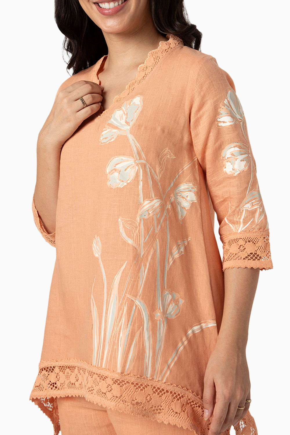 Muskmelon Tulip Paint Talia Top and Pant