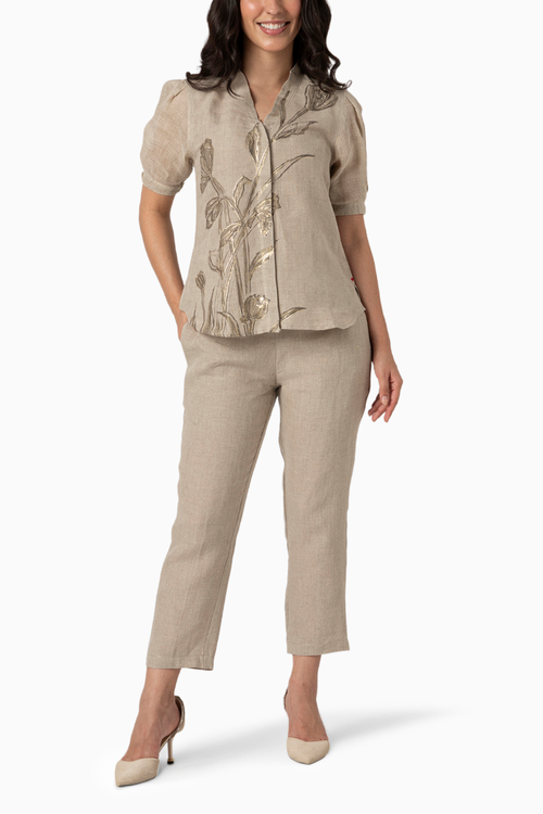 Tulip Pencil Natural Top and Pant
