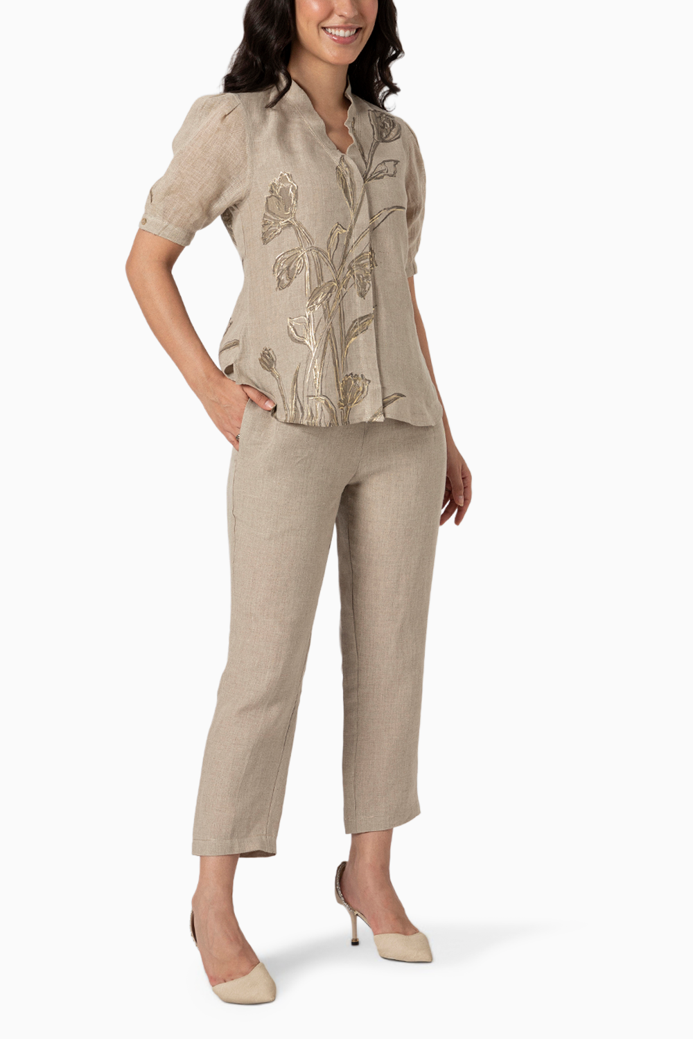 Tulip Pencil Natural Top and Pant