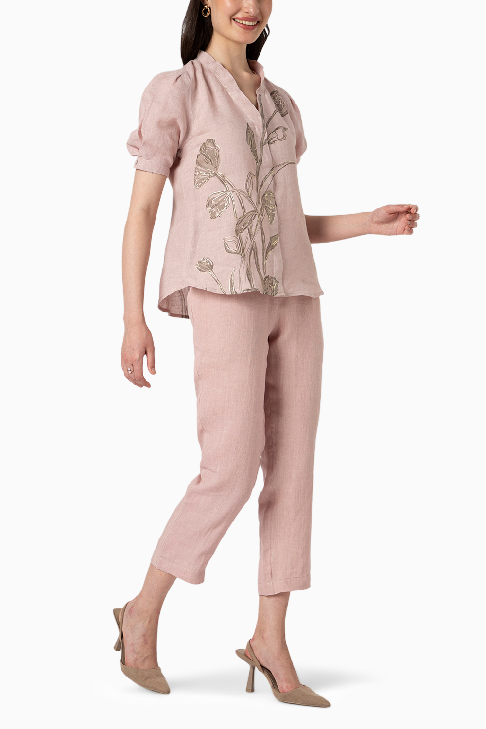 Tulip Pencil Shadow Rose Top and Pant