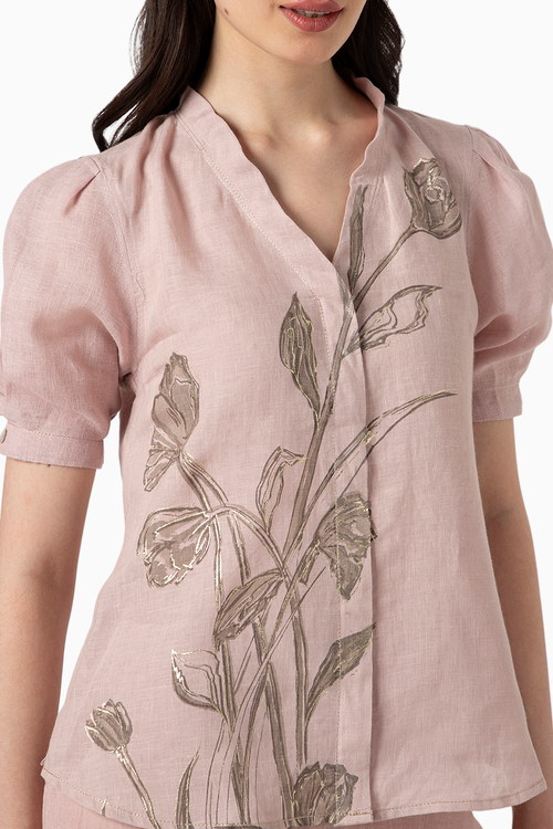 Tulip Pencil Shadow Rose Top and Pant