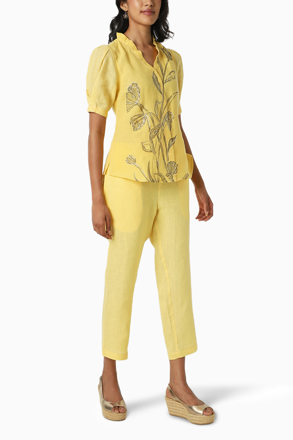 Tulip Pencil Yellow Top and Pant