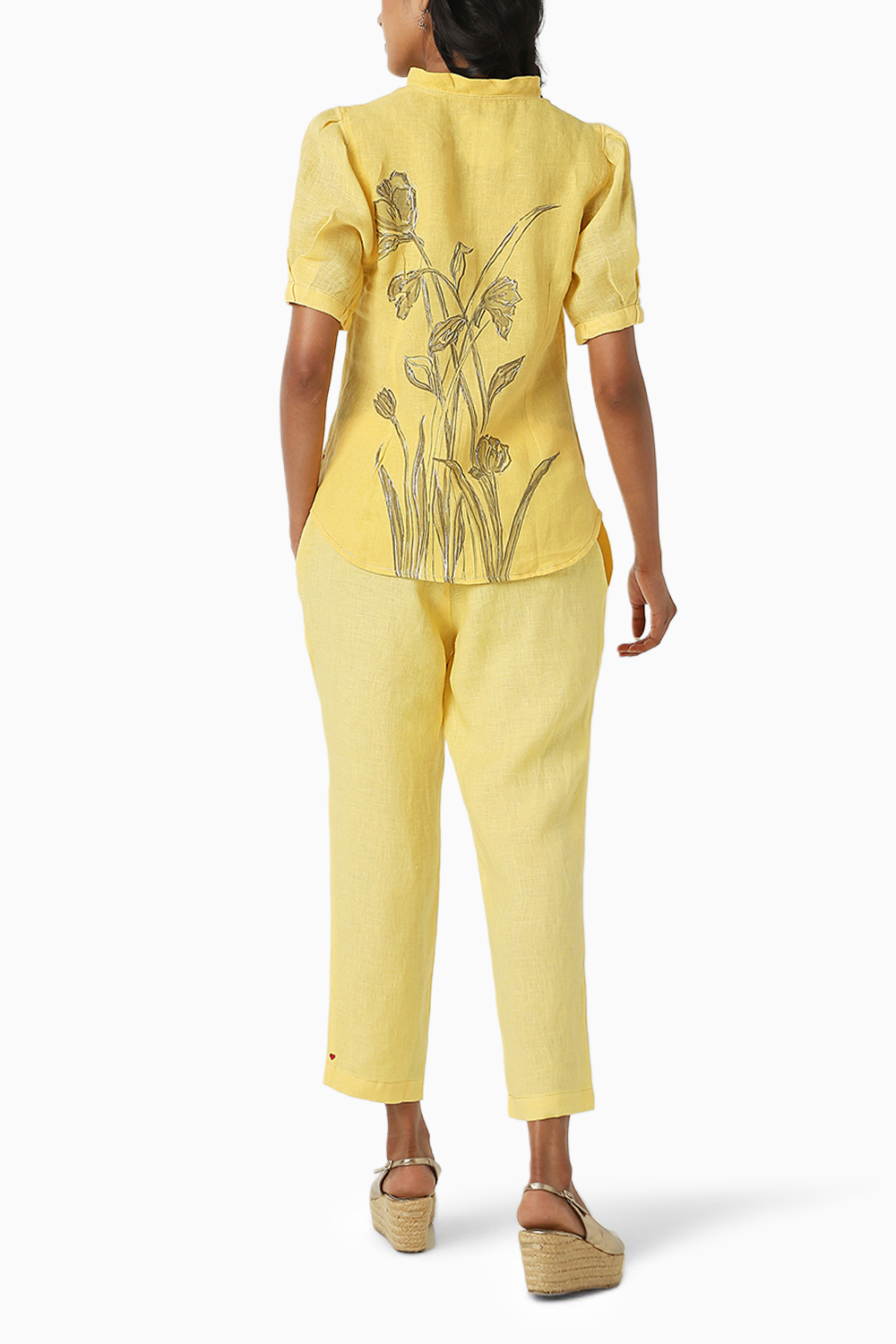 Tulip Pencil Yellow Top and Pant