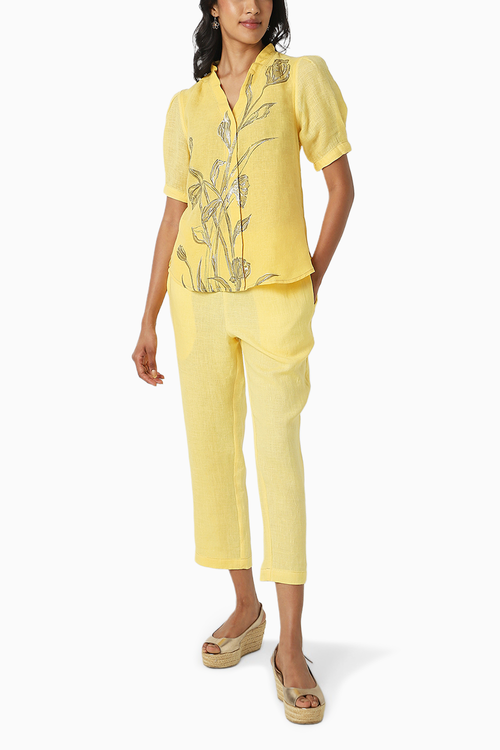 Tulip Pencil Yellow Top and Pant