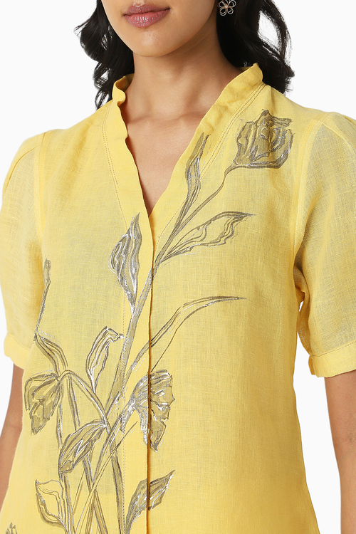Tulip Pencil Yellow Top and Pant