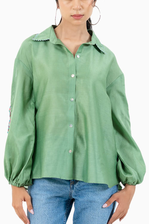 Green Tulip Shirt